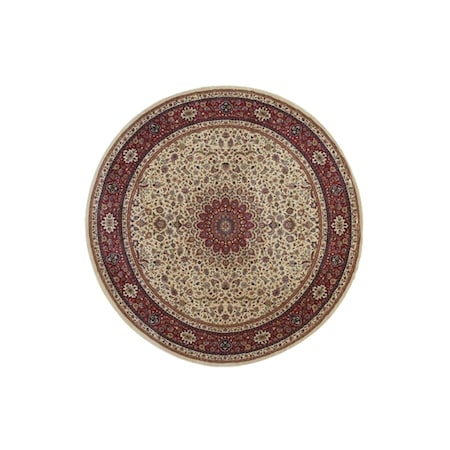 Sphinx By Oriental Weavers Area Rugs, Ariana 095J3 6' Round Round - Ivory/ Red-Polypropylene A095J3180180ST